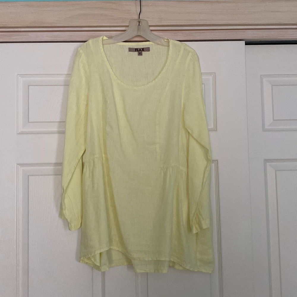 Flax - yellow P ballerina top